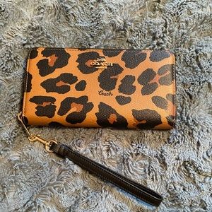 Coach zip around wallet